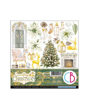 Ciao Bella Papercrafting Sparkling Christmas 6x6 Inch Paper Pad (CBQE069) Ciao Bella Papercrafting Sparkling Christmas 6x6 Inch Paper Pad (CBQE069)