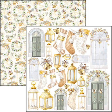 Ciao Bella Papercrafting Sparkling Christmas 6x6 Inch Paper Pad (CBQE069)