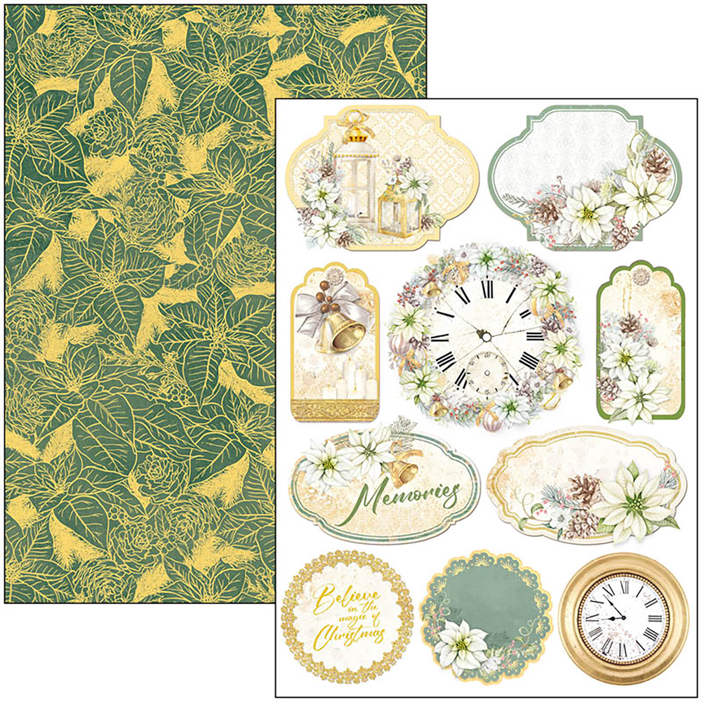 Ciao Bella Papercrafting Sparkling Christmas A4 Creative Pad (CBCL069) Ciao Bella Papercrafting Sparkling Christmas A4 Creative Pad (CBCL069)