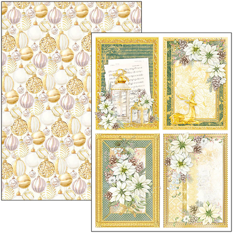 Ciao Bella Papercrafting Sparkling Christmas A4 Creative Pad (CBCL069) Ciao Bella Papercrafting Sparkling Christmas A4 Creative Pad (CBCL069)