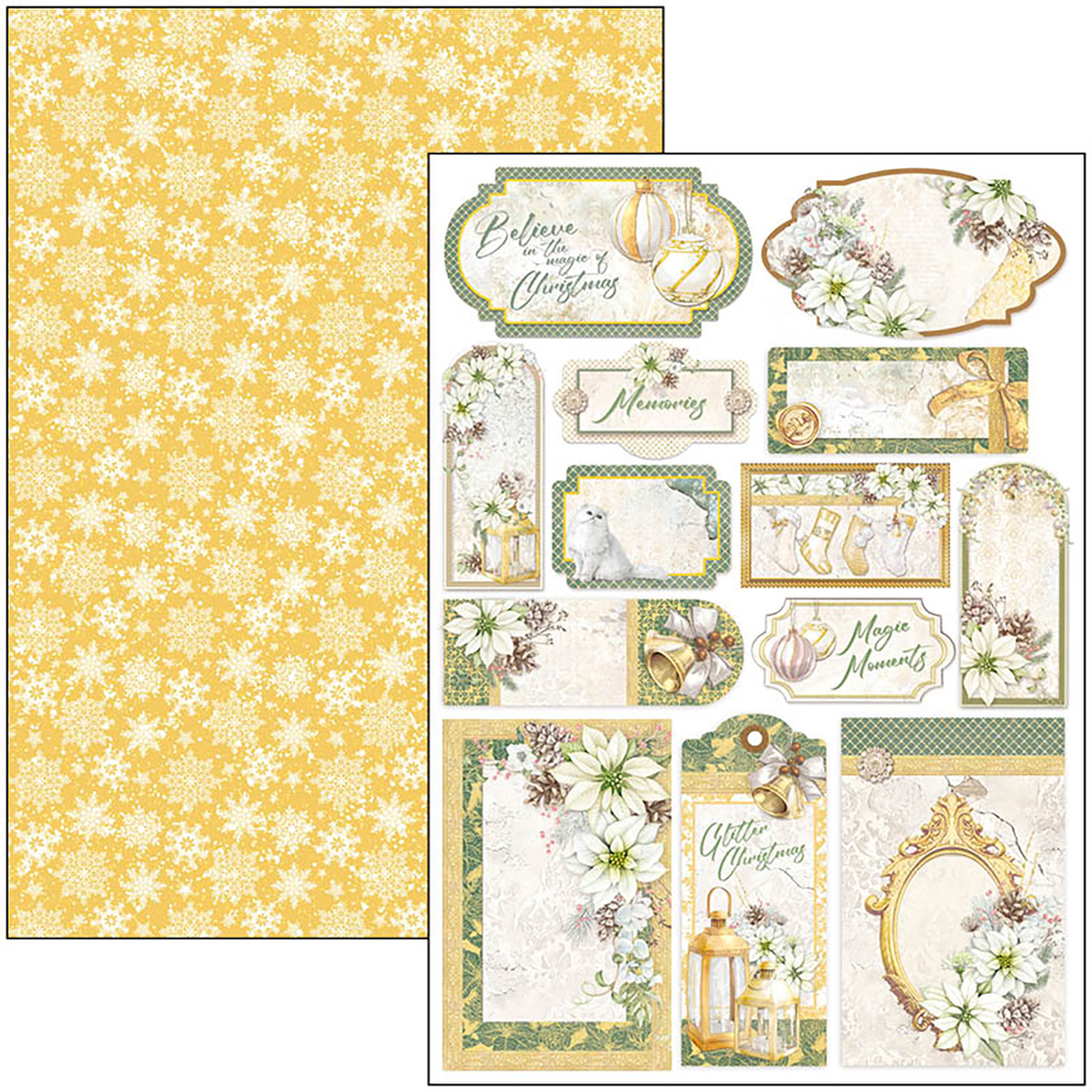 Ciao Bella Papercrafting Sparkling Christmas A4 Creative Pad (CBCL069) Ciao Bella Papercrafting Sparkling Christmas A4 Creative Pad (CBCL069)