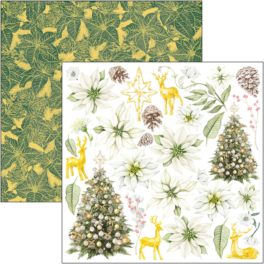 Ciao Bella Papercrafting Sparkling Christmas 12x12 Inch Patterns Pad (CBT069) Ciao Bella Papercrafting Sparkling Christmas 12x12 Inch Patterns Pad (CBT069)