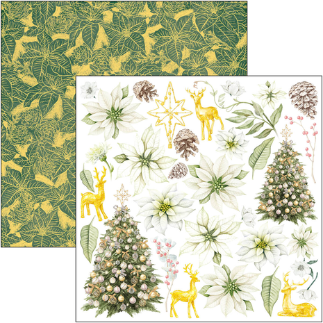 Ciao Bella Papercrafting Sparkling Christmas 12x12 Inch Patterns Pad (CBT069) Ciao Bella Papercrafting Sparkling Christmas 12x12 Inch Patterns Pad (CBT069)
