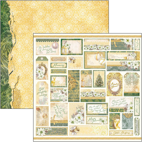 Ciao Bella Papercrafting Sparkling Christmas 12x12 Inch Patterns Pad (CBT069) Ciao Bella Papercrafting Sparkling Christmas 12x12 Inch Patterns Pad (CBT069)