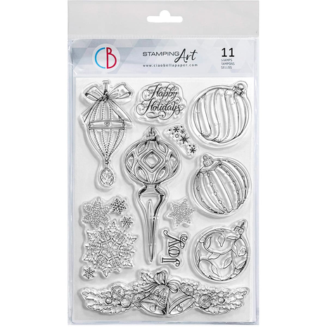 Ciao Bella Papercrafting Precious Christmas Decorations A5 Clear Stamps (PS8091) Ciao Bella Papercrafting Precious Christmas Decorations A5 Clear Stamps (PS8091)