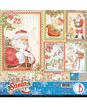 Ciao Bella Papercrafting Dear Santa 12x12 Inch Paper Pad (CBPM070) Ciao Bella Papercrafting Dear Santa 12x12 Inch Paper Pad (CBPM070)