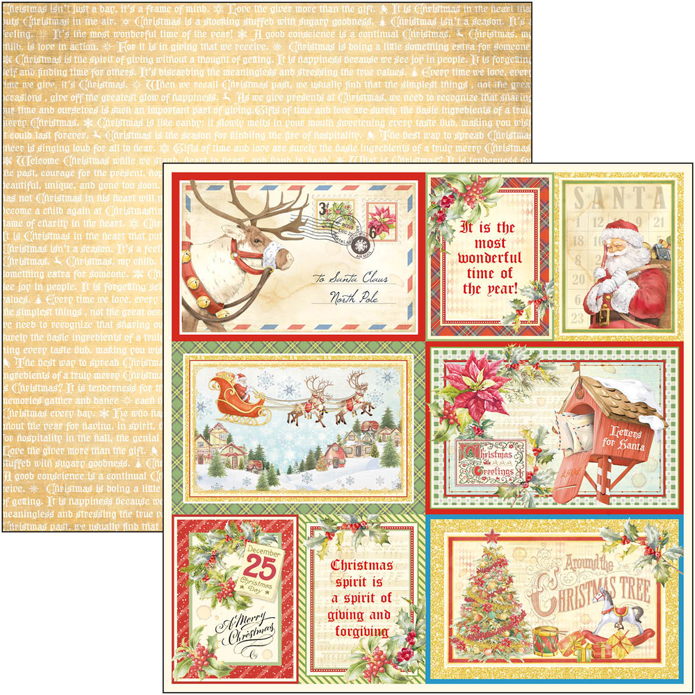 Ciao Bella Papercrafting Dear Santa 12x12 Inch Paper Pad (CBPM070) Ciao Bella Papercrafting Dear Santa 12x12 Inch Paper Pad (CBPM070)