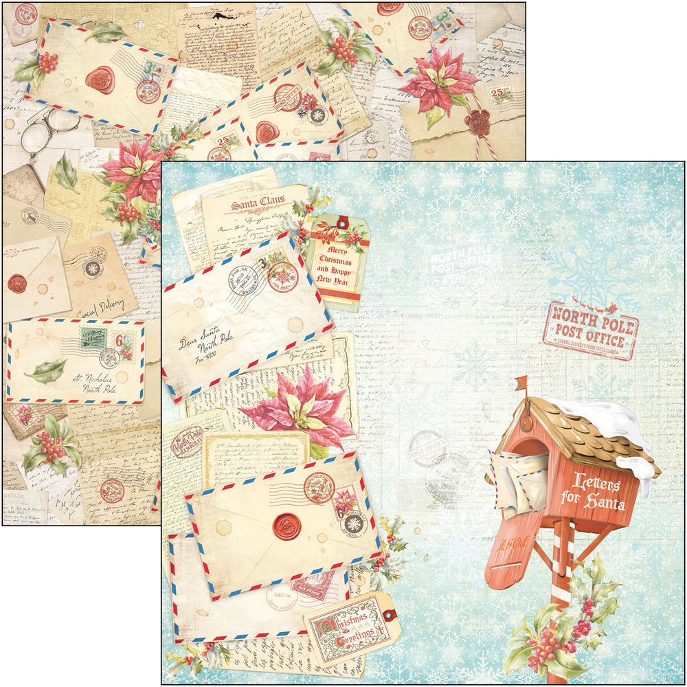 Ciao Bella Papercrafting Dear Santa 8x8 Inch Paper Pad (CBH070) Ciao Bella Papercrafting Dear Santa 8x8 Inch Paper Pad (CBH070)