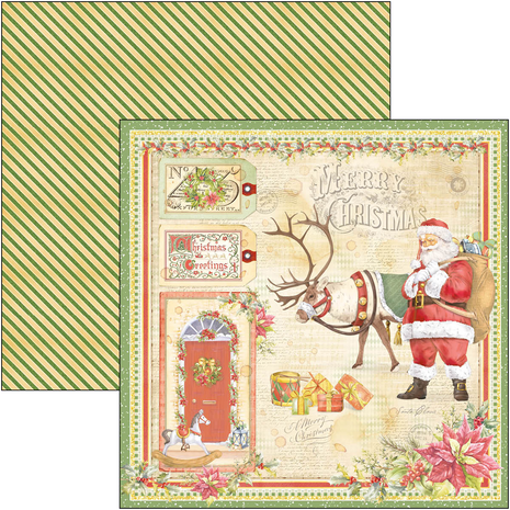 Ciao Bella Papercrafting Dear Santa 8x8 Inch Paper Pad (CBH070) Ciao Bella Papercrafting Dear Santa 8x8 Inch Paper Pad (CBH070)