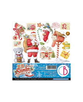 Ciao Bella Papercrafting Dear Santa 6x6 Inch Paper Pad (CBQE070) Ciao Bella Papercrafting Dear Santa 6x6 Inch Paper Pad (CBQE070)