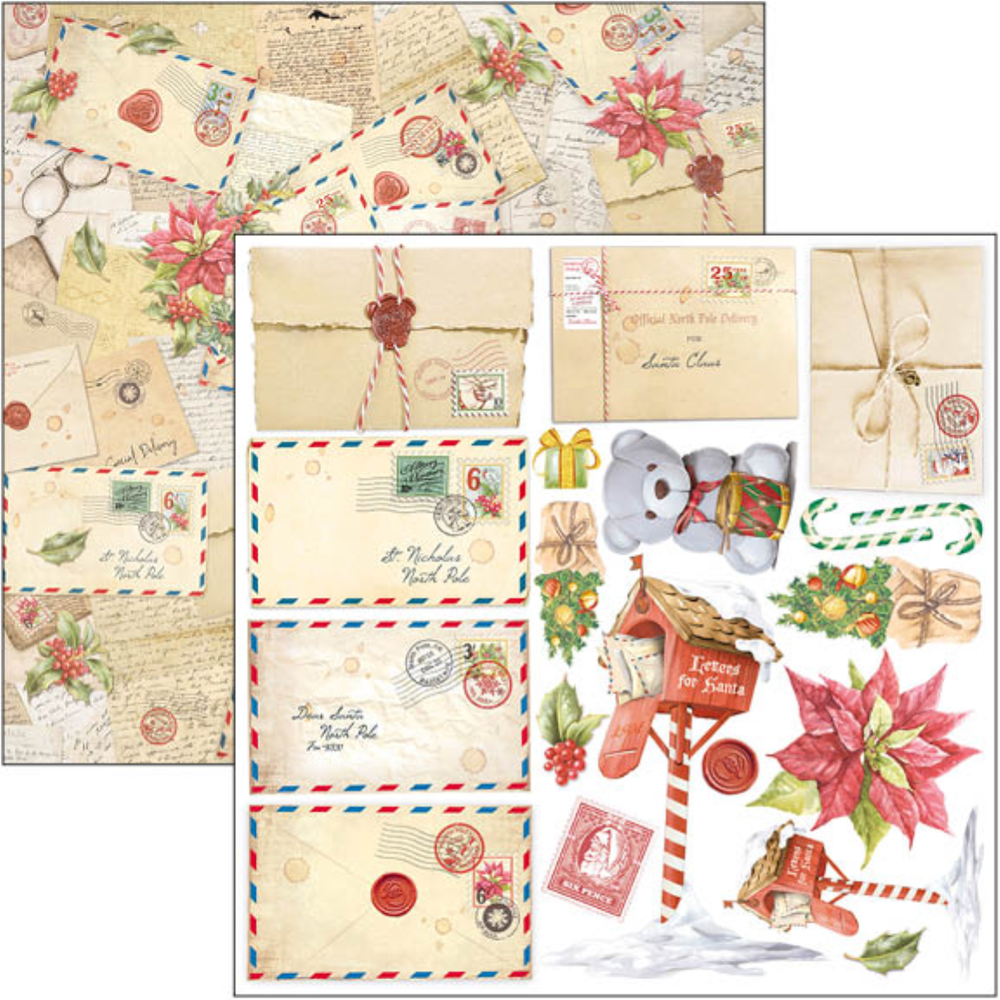 Ciao Bella Papercrafting Dear Santa 6x6 Inch Paper Pad (CBQE070) Ciao Bella Papercrafting Dear Santa 6x6 Inch Paper Pad (CBQE070)