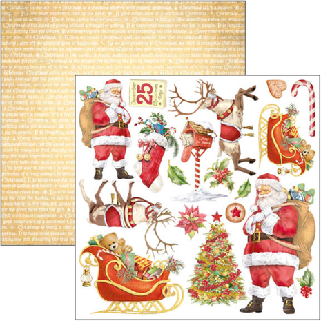 Ciao Bella Papercrafting Dear Santa 6x6 Inch Paper Pad (CBQE070) Ciao Bella Papercrafting Dear Santa 6x6 Inch Paper Pad (CBQE070)