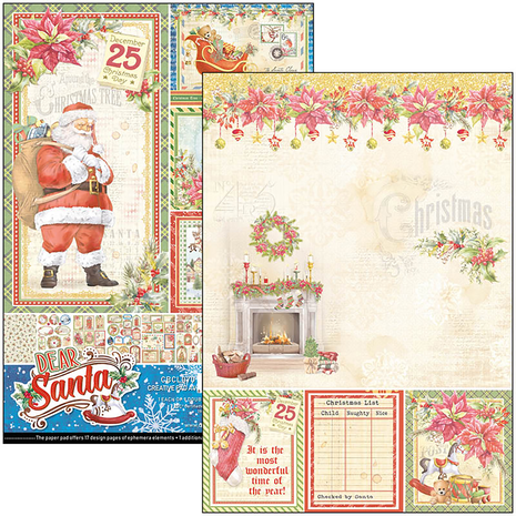 Ciao Bella Papercrafting Dear Santa A4 Creative Pad (CBCL070) Ciao Bella Papercrafting Dear Santa A4 Creative Pad (CBCL070)
