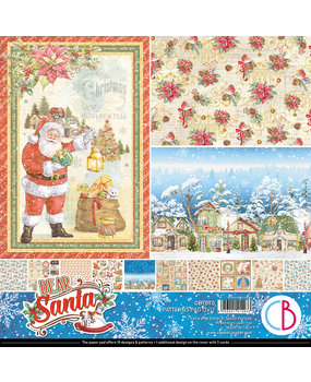 Ciao Bella Papercrafting Dear Santa 12x12 Inch Patterns Pad (CBT070) Ciao Bella Papercrafting Dear Santa 12x12 Inch Patterns Pad (CBT070)