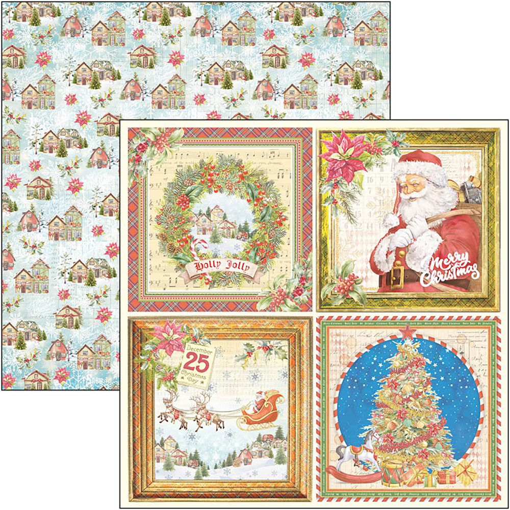 Ciao Bella Papercrafting Dear Santa 12x12 Inch Patterns Pad (CBT070) Ciao Bella Papercrafting Dear Santa 12x12 Inch Patterns Pad (CBT070)