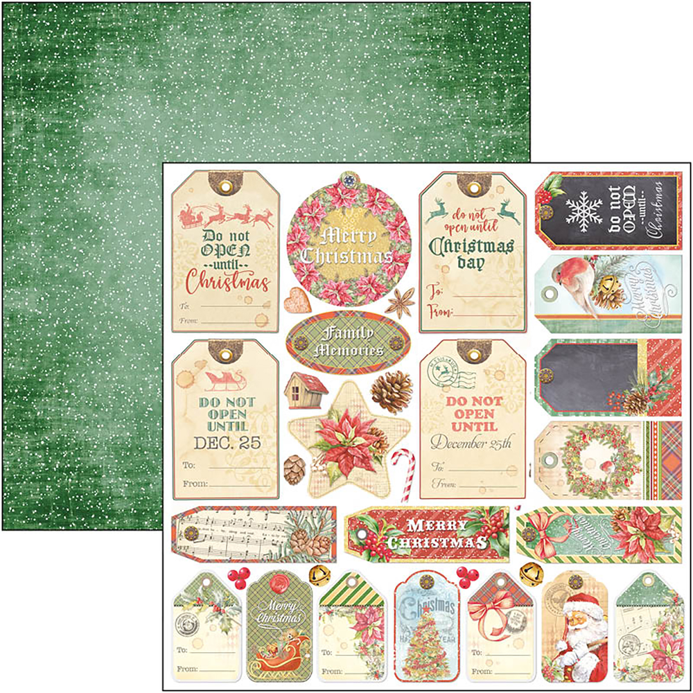Ciao Bella Papercrafting Dear Santa 12x12 Inch Patterns Pad (CBT070) Ciao Bella Papercrafting Dear Santa 12x12 Inch Patterns Pad (CBT070)
