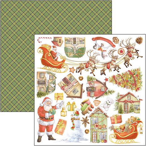 Ciao Bella Papercrafting Dear Santa 12x12 Inch Patterns Pad (CBT070) Ciao Bella Papercrafting Dear Santa 12x12 Inch Patterns Pad (CBT070)