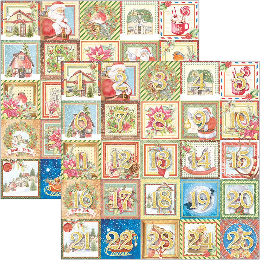 Ciao Bella Papercrafting Dear Santa 12x12 Inch Patterns Pad (CBT070) Ciao Bella Papercrafting Dear Santa 12x12 Inch Patterns Pad (CBT070)
