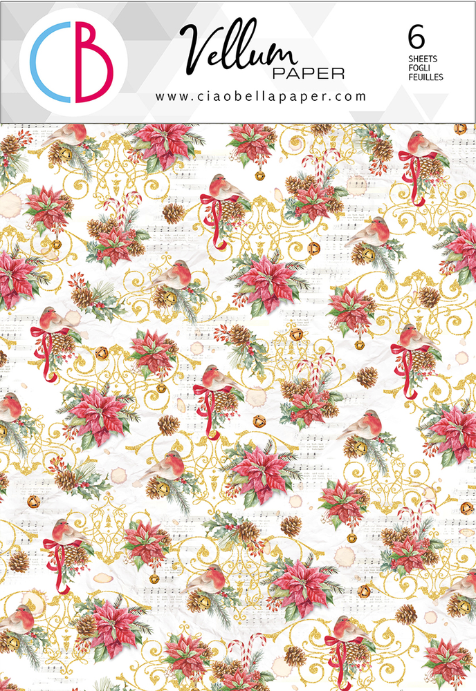 Ciao Bella Papercrafting Dear Santa A4 Vellum Paper (CBV009) Ciao Bella Papercrafting Dear Santa A4 Vellum Paper (CBV009)