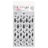 Ciao Bella Papercrafting Deep Woods 5x8 Inch Masking Stencil (MS111)