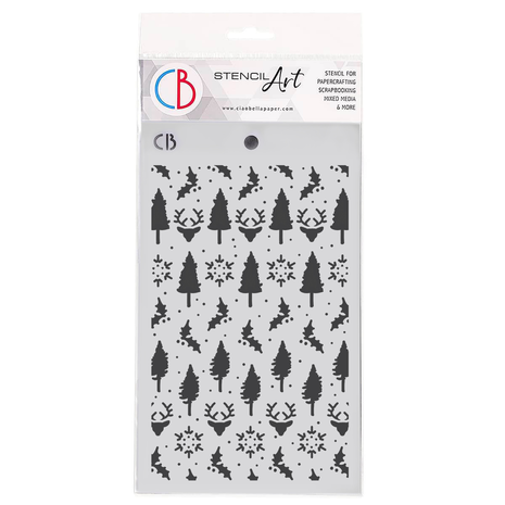 Ciao Bella Papercrafting Deep Woods 5x8 Inch Masking Stencil (MS111) Ciao Bella Papercrafting Deep Woods 5x8 Inch Masking Stencil (MS111)