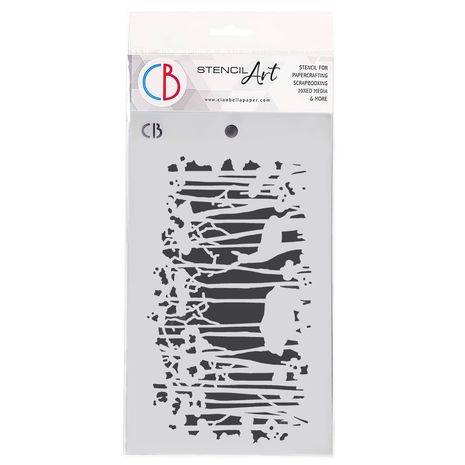 Ciao Bella Papercrafting Deer Forest 5x8 Inch Masking Stencil (MS112) Ciao Bella Papercrafting Deer Forest 5x8 Inch Masking Stencil (MS112)