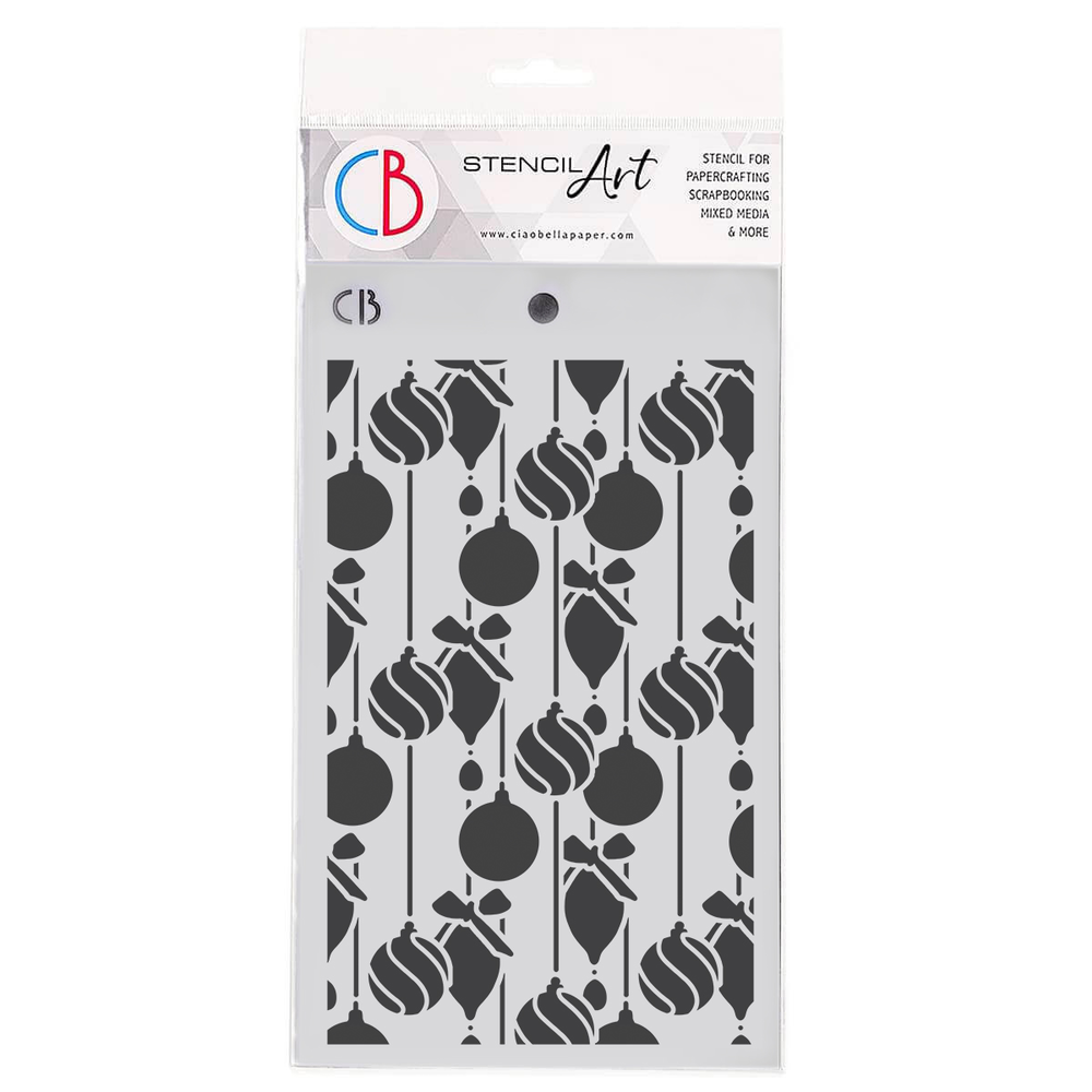 Ciao Bella Papercrafting Christmas Decorations 5x8 Inch Masking Stencil (MS113)