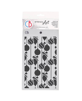 Ciao Bella Papercrafting Christmas Decorations 5x8 Inch Masking Stencil (MS113) Ciao Bella Papercrafting Christmas Decorations 5x8 Inch Masking Stencil (MS113)