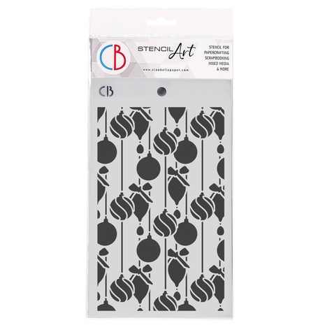 Ciao Bella Papercrafting Christmas Decorations 5x8 Inch Masking Stencil (MS113)