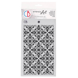 Ciao Bella Papercrafting Stained Glass Window 5x8 Inch Masking Stencil (MS114)