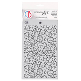 Ciao Bella Papercrafting Crackling 5x8 Inch Masking Stencil (MS116)