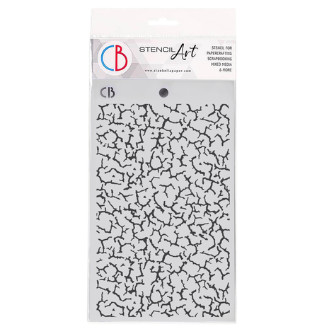 Ciao Bella Papercrafting Crackling 5x8 Inch Masking Stencil (MS116)
