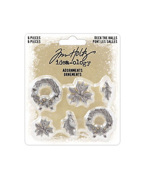 Idea-ology Tim Holtz Adornments Deck The Halls Christmas 2023 (TH94354) Idea-ology Tim Holtz Adornments Deck The Halls Christmas 2023 (TH94354)