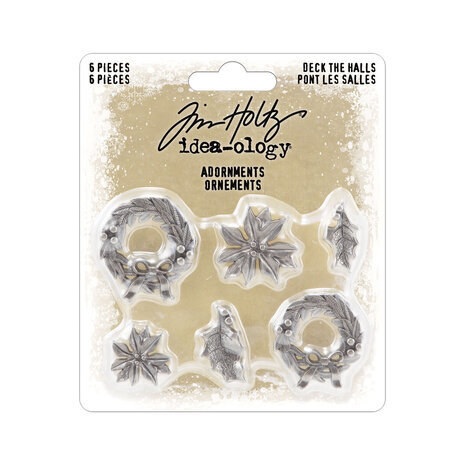Idea-ology Tim Holtz Adornments Deck The Halls Christmas 2023 (TH94354) Idea-ology Tim Holtz Adornments Deck The Halls Christmas 2023 (TH94354)