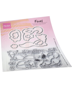 Marianne Design Eline's Animals Stamp & Die Foxes (EC0192)