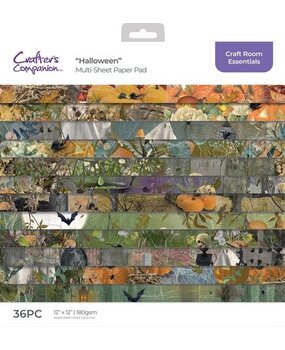 Crafter's Companion Halloween 12x12 Inch Paper Pad (CC-CRE-PAD12-HALL) Crafter's Companion Halloween 12x12 Inch Paper Pad (CC-CRE-PAD12-HALL)