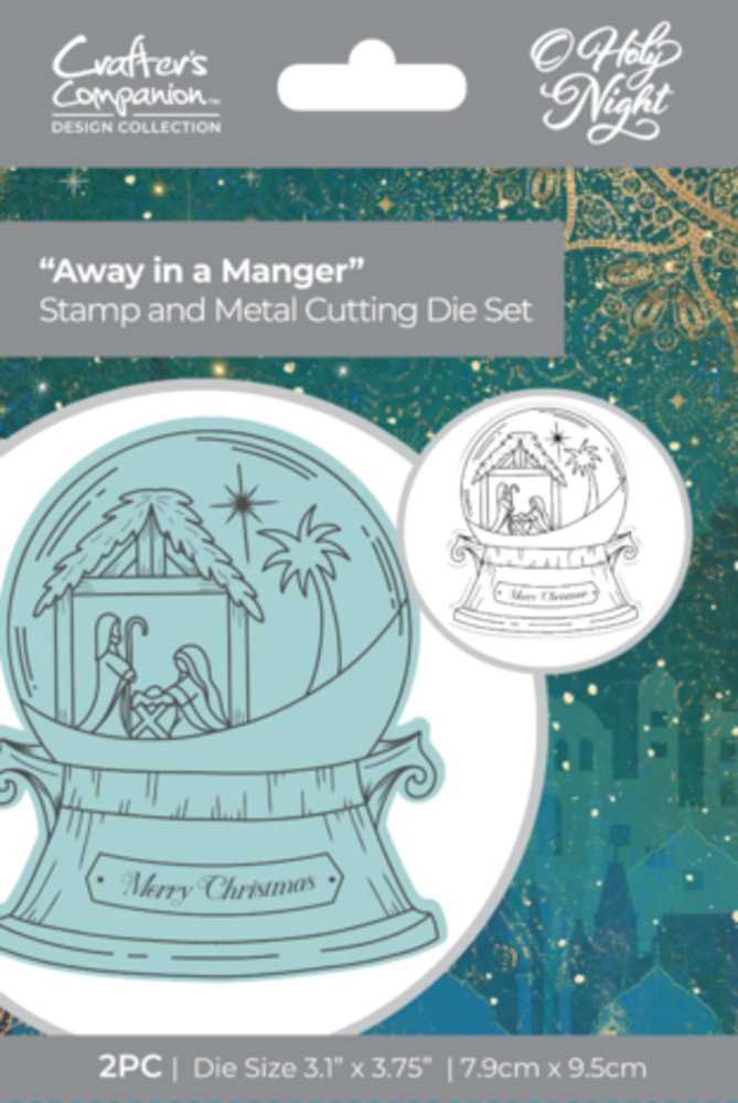 Crafter's Companion O' Holy Night Stamp & Die Away in a Manger (OHN-STD-AIMAN) Crafter's Companion O' Holy Night Stamp & Die Away in a Manger (OHN-STD-AIMAN)