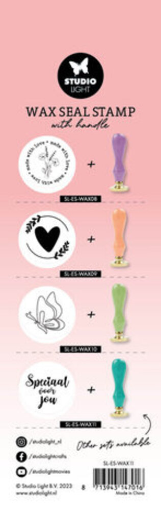 Studio Light Essentials Wax Seal Stamp Turquoise Speciaal Voor Jou (SL-ES-WAX11) Studio Light Essentials Wax Seal Stamp Turquoise Speciaal Voor Jou (SL-ES-WAX11)