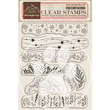 Stamperia Create Happiness Christmas Clear Stamps Borders With Leaves (WTK176)*