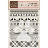 Stamperia Create Happiness Christmas Clear Stamps Borders (WTK177)