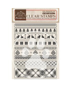 Stamperia Create Happiness Christmas Clear Stamps Borders (WTK177)