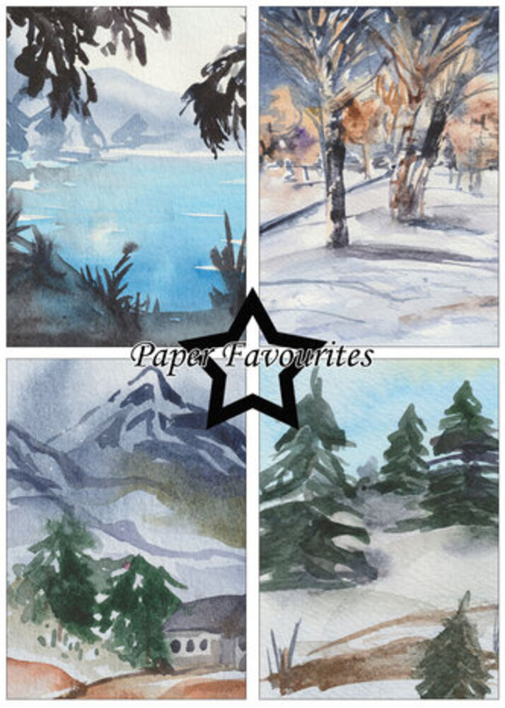 Paper Favourites Winter Landscape A5 Paper Pack (PFA103) Paper Favourites Winter Landscape A5 Paper Pack (PFA103)