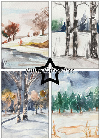 Paper Favourites Winter Landscape A5 Paper Pack (PFA103) Paper Favourites Winter Landscape A5 Paper Pack (PFA103)