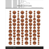 Simple and Basic Adhesive Enamel Dots Metallic Antique Gold Matte (SBA030)