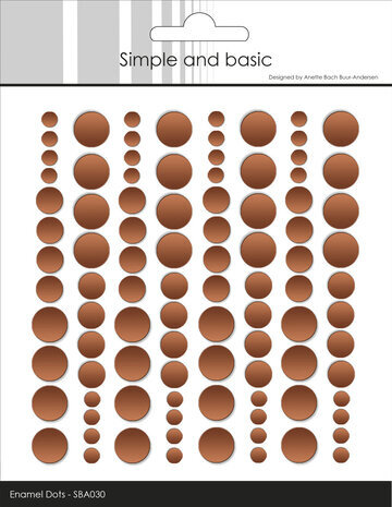 Simple and Basic Adhesive Enamel Dots Metallic Antique Gold Matte (SBA030)