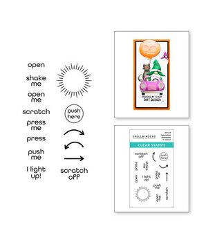 Spellbinders Take Action Sentiments Clear Stamp (STP-217)