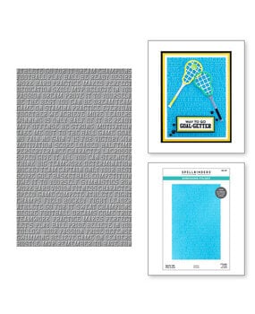 Spellbinders Game Day Sports Talk Embossing Folder (SES-057) Spellbinders Game Day Sports Talk Embossing Folder (SES-057)