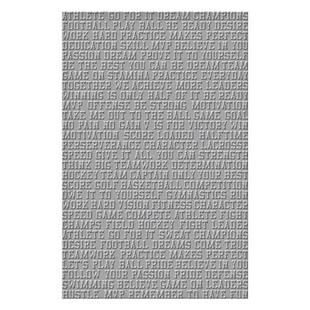Spellbinders Game Day Sports Talk Embossing Folder (SES-057) Spellbinders Game Day Sports Talk Embossing Folder (SES-057)