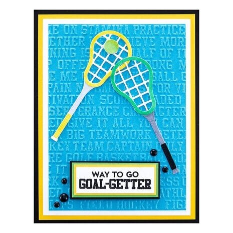 Spellbinders Game Day Sports Talk Embossing Folder (SES-057) Spellbinders Game Day Sports Talk Embossing Folder (SES-057)
