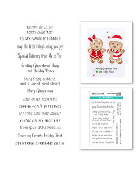 Spellbinders Dancin' Christmas Sentiments Clear Stamp (STP-216)